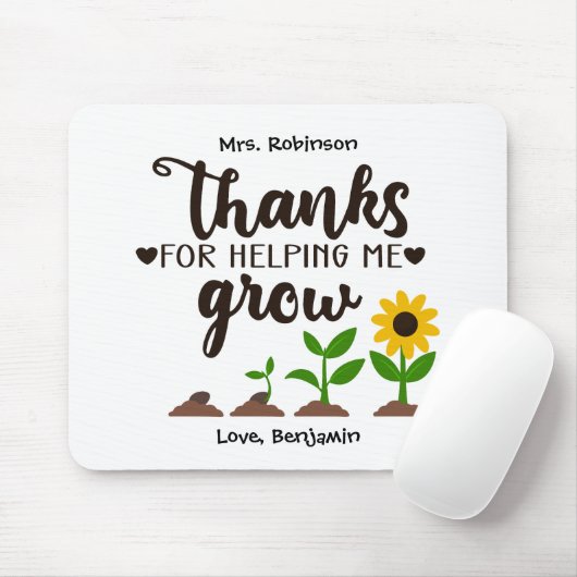 Leraar Bedankt dat je me helpt met het kweken van  Muismat (Met muis)