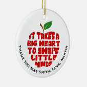 Leraar bedankt je kerstcadeau keramisch ornament (Rechts)