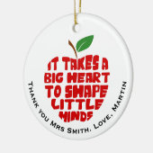 Leraar bedankt je kerstcadeau keramisch ornament (Links)