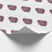 Leraar Bedankt Mosaic Red Apple-waardering Cadeaupapier (Hoek)