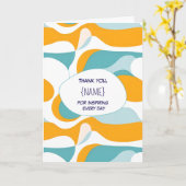 Leraar Bedankt – Persoonlijk Kaart (Gele Bloem)