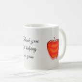 Leraar bedankt Red Apple Classroom Keepsake Koffiemok (Voorkant rechts)