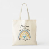 leraar bedankt regenboogklasse cadeautje pensioen tote bag (Achterkant)
