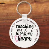 LERAAR BEDANKT U Persoonlijke cadeautjes van minde Sleutelhanger (Voorkant)