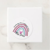 leraar bedankt voor mijn pensioen voor regenboog bedankjes labels (In situ)