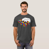 Leraar Beer Autism Awareness Maand SPED T-shirt (Voorkant volledig)