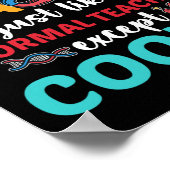 Leraar behalve Cooler Terug naar School Science CL Poster (Hoek)