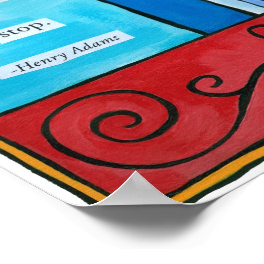 Leraar beïnvloedt Poster (Hoek)