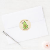 Leraar Belonende Stickers Gepersonaliseerd Avocado (Envelop)