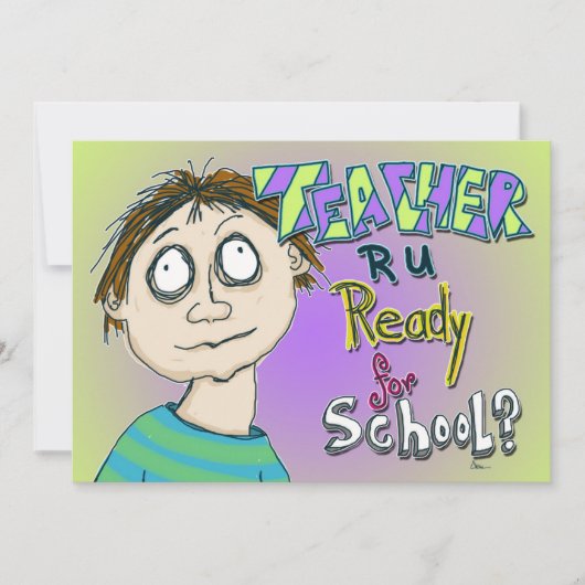 Leraar ben je klaar voor school? (Voorkant)