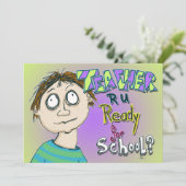 Leraar ben je klaar voor school? (Staand voorkant)