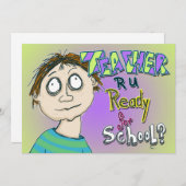 Leraar ben je klaar voor school? (Voorkant / Achterkant)