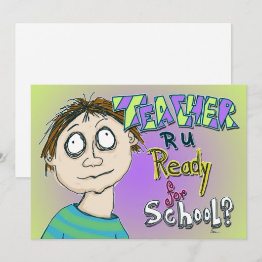 Leraar ben je klaar voor school? (Voorkant / Achterkant)