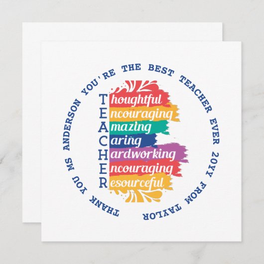 Leraar - BEST Quotes (Voorkant / Achterkant)