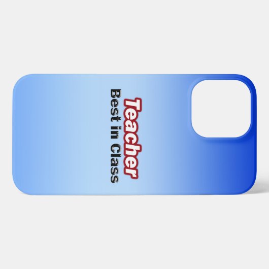 Leraar Beste in de klas iPhone Hoesje (Achterkant horizontaal)