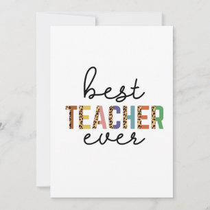 Leraar Beste Leraar Ooit Kaart