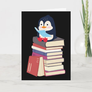 Leraar Bibliothecaris Kawaii Pinguïn, Boek Liefheb Kaart