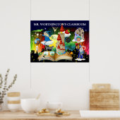 Leraar/Bibliotheek/Poster van iemand Poster (Keuken)