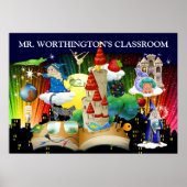 Leraar/Bibliotheek/Poster van iemand Poster (Voorkant)