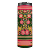 Leraar Bloem Streep Joy Journey Quote Thermosbeker (Achterkant)