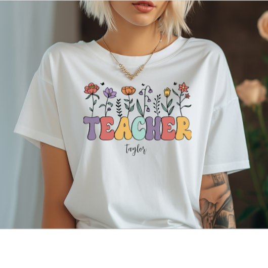 Leraar Bloem Wildflower T-shirt