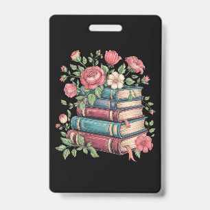 Leraar Boek Liefhebber Terug naar school Wilde blo Badge