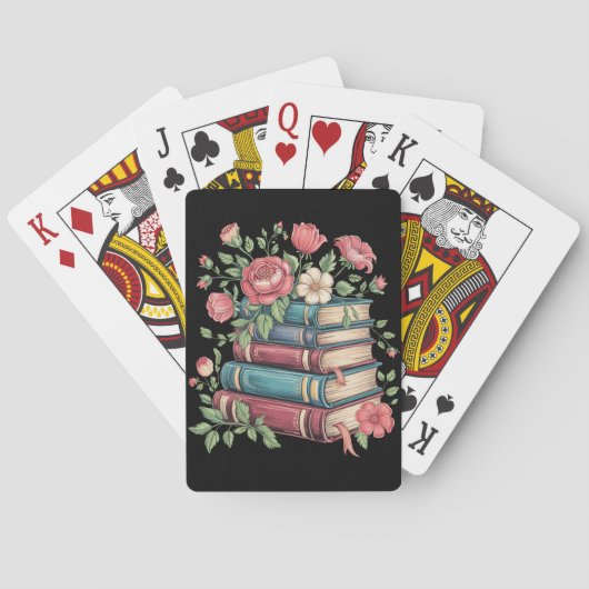 Leraar Boek Liefhebber Terug naar School Wilde Blo Pokerkaarten (Achterkant)