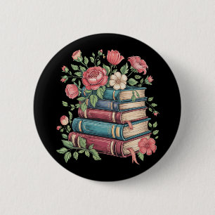 Leraar Boek Liefhebber Terug naar school Wilde blo Ronde Button 5,7 Cm