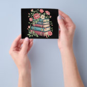 Leraar Boekenliefhebber Terug naar School Wildflow Flyer (Hand)