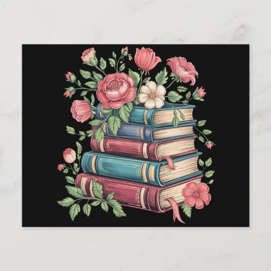 Leraar Boekenliefhebber Terug naar School Wildflow Flyer (Voorkant)