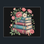 Leraar Boekenliefhebber Terug naar School Wildflow Flyer<br><div class="desc">Leraar Boekenliefhebber Terug naar School Wildflowers Vintage</div>