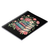 Leraar Boekenliefhebber Terug naar School Wildflow Notitieboek (Linkerzijde)