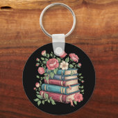 Leraar Boekenliefhebber Terug naar School Wildflow Sleutelhanger (Voorkant)