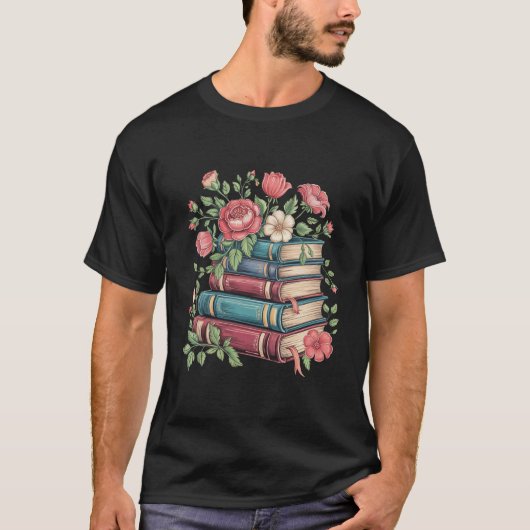 Leraar Boekenliefhebber Terug naar School Wildflow T-shirt (Voorkant)