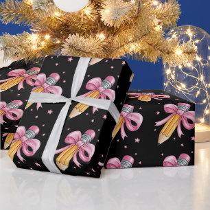 Leraar Boog Potlood Lesgeven Levenswaardering Gesc Cadeaupapier