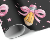 Leraar Boog Potlood Lesgeven Levenswaardering Gesc Cadeaupapier (Rol Hoek)