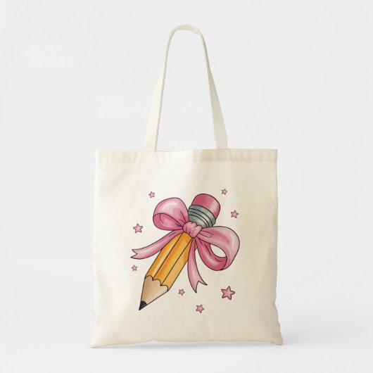 Leraar Boog Potlood Lesgeven Levenswaardering Gesc Tote Bag (Voorkant)