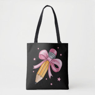Leraar Boog Potlood Onderwijs Leven Waardering Cad Tote Bag