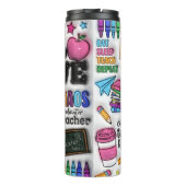 Leraar: Brandstof, Liefde, Inspiratie, Herhaal Thermosbeker (Achterkant)