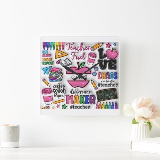 Leraar: Brandstof, Liefde, Inspiratie, Herhaal Vierkante Klok (Huis)