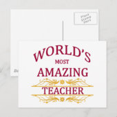 leraar briefkaart (Voorkant / Achterkant)