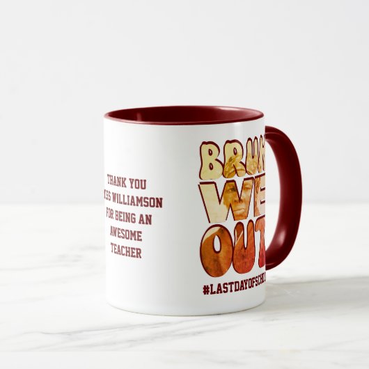 Leraar BRUH WE OUT Juneteenth Harriet Tubman Mok (Voorkant rechts)