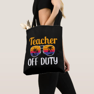 Leraar Buiten Dienst, Cadeau voor Leraar, Zomer Va Tote Bag