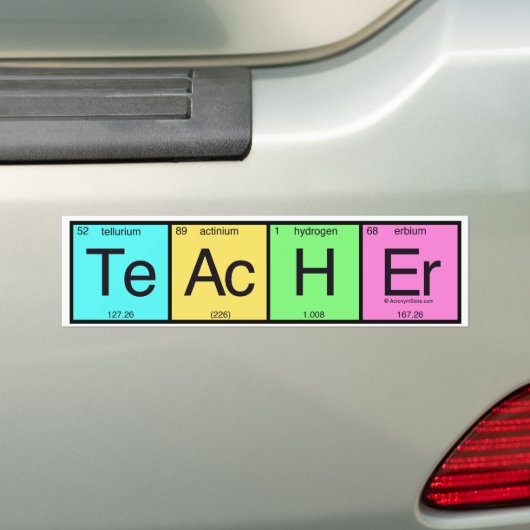 leraar bumpersticker (Op auto)