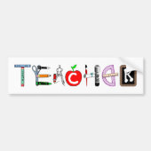 leraar bumpersticker (Voorkant)