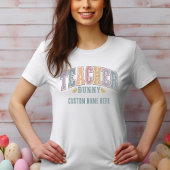 Leraar Bunny! Gepersonaliseerd Pasen T-shirt