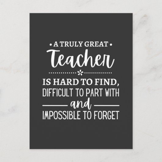 leraar Cadeau, Een Echt Geweldige Leraar Briefkaart (Voorkant)