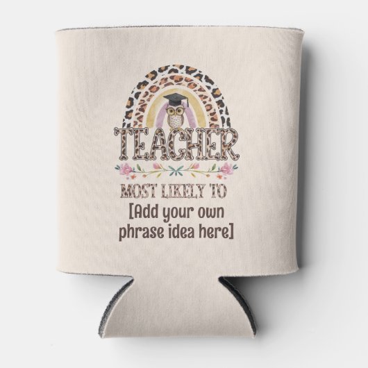 🎓 Leraar cadeau-ideeën: waarschijnlijk aangepaste Blikjeskoeler (Voorkant)