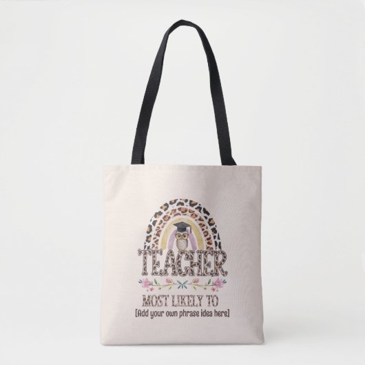 🎓 Leraar cadeau-ideeën: waarschijnlijk aangepaste Tote Bag (Voorkant)