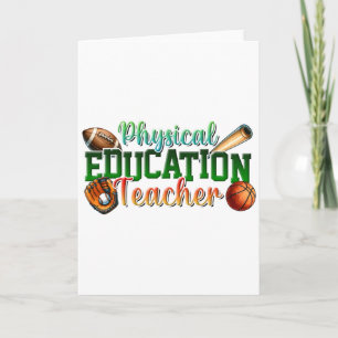 Leraar Cadeau Lichaamelijke Opvoeding Leraar Kaart